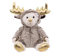 Peluche Enfant "Ours Combi Renne" 37cm Marron