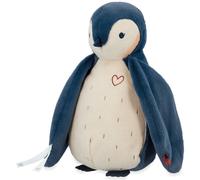 Kaloo Peluche enregistreuse vocale Manchot - Bruits blancs et enregistreur - Bleu 25 cm