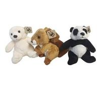 Peluche Ensemble De 3 Dans Une Boîte-Cadeau Avec Un Écureuil, Un Ours Polaire Et Un Panda