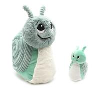Peluche Escargot menthe maman bébé Ptipotos Les Déglingos