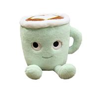 Peluche Espresso Cup, Créative Tasse à Café Oreiller en Peluche, Kawaii Coussin en Peluche, Mignon Alimentaire Doux Poupée Lait Tasse de thé Coussin Oreiller, Jouets en Peluche pour Enfants, 20cm