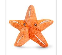 Keel Toys – Peluche KEELECO Étoile de mer SE1015 25 cm – 100% recyclée, écologique – Orange
