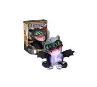 Famosa Peluche marionnette électronique Real FX Toothless 30 cm, 50 réactions et sons, Gris