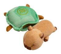 Peluche farcie de Capibara - Figure détachable d'une Amie Tortue, Animale Douce à Collectionner | Accent décoratif pour Chambre d'enfant, Accessoire de Style de Chambre