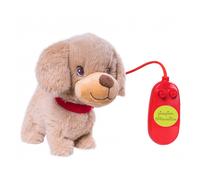 Peluche filoguidée chient victor marche avec moi beige TU