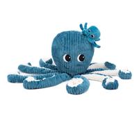 Peluche Filou la pieuvre maman et bébé Les Ptipotos bleu