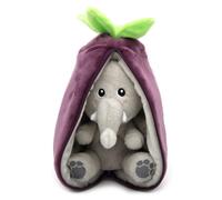 Peluche flipetz eléphant aubergine