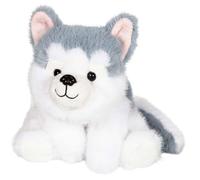 Gipsy Toys Peluche Floppy Choopy Husky 22 cm Gris et blanc