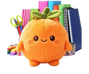 Peluche Fruit Douce et Colorée Peluche en Forme d'orange de Collection de | en Peluche Doux Pour Fête, Anniversaire, Dortoir, Chambre, Canapé, Divan, Sofa, Lit, Salon, Séjour, Maison, Foy