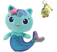 Peluche Gabby's Dollhouse Goserda® 25cm Bleu Clair + Porte-clés Bleu G