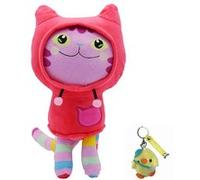 Peluche Gabby's Dollhouse Goserda® 25cm Rouge émaillé + Porte-clés Rouge G
