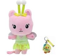 Peluche Gabby's Dollhouse Goserda® 25cm Vert /Rose + Porte-clés G