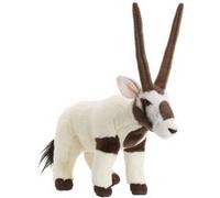 Peluche Gazelle Oryx De 23 Cm Blanc Marron