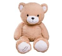 Peluche Géante Gaston L'ourson Beige 100 Cm De Piou Piou Et Merveilles