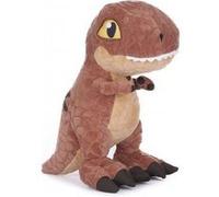 Peluche géante jurassic world dinosaure t-rex brun 90 cm - peluche licence - set doudou tyrannosaure dino enfant xxl + 1 carte