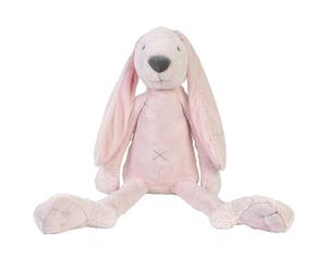 Peluche géante lapin richie rose clair