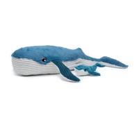Déglingos Peluche géante Gravillou la Baleine Maman Bébé – Toute douce – 75 cm Bleu