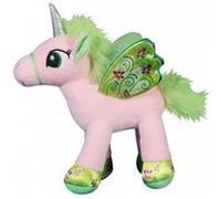 Peluche Geante Licorne Rose Avec Ailes Verte 88cm - Animal Fantastique - Grande Peluche Enfant