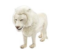 peluche Geante Lion Blanc 4 pattes 140 cm L