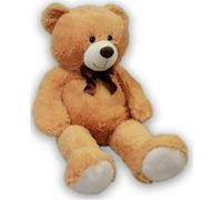 Peluche geante ours beige sam 1 metre 05 - grand doudou enfant - 105 cm - xl Beige