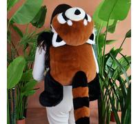 Peluche géante Panda Roux lesté PODCOLL (100 cm)