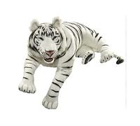 Peluche Tigre Blanc Couché 150 Cm Anima