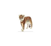 Peluche Geante Tigre Brun Jacquard 140 cm L