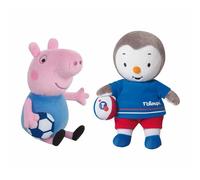 Peluche Georges Jemini T'choupi & Peppa Pig (x2) Multicolore 17 cm