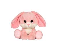 Peluche GIPSY TOYS Puppy Eyes Pets - Lapin rose assis 22 cm