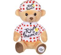 Gipsy Toys - Peluche Ours « Maillot et Casquette grimpeur à Pois » 15 cm - Peluche Officielle du Tour de France. Un Petit Cycliste à câliner ou à Exposer !