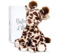 Doudou et Compagnie – Peluche Lisi la Girafe Naturelle Terre Sauvage 30 cm Marron – Boîte cadeau