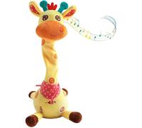 Peluche Giraffe Dansante Parlante Enfant Jouet Musical Répétiteur Rechargeable Jouet Interactif Cadeau Anniversaire Noël 35 cm