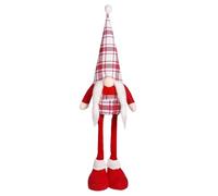Peluche GNOME À Jambe Télescopique - Tomte Suédoise, Décor Nain en Tissu Doux 19x17 Cm, Figurine sans Visage Extensible, Elfe De Noël en Peluche en Coton | Décoration De Table De Canapé De Chem