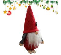 Peluche GNOME de Noël - Rudolph sans Visage Figurine de Père Noël Souple Garnissage Festif Intérieur en Peluche Tiered Plateau Accent | Décoration de Noël scandinave pour Exposition d'arbre
