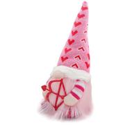 Peluche GNOME Décorative Saint-Valentin, Douce, Feutre, Barbe Fournie | Décor Chic pour Bureau, Vitrine ou Coffret Présent, Style Mignon, Symbole Amulette