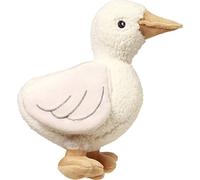 Peluche GOOSE ZOE avec hochet, crème