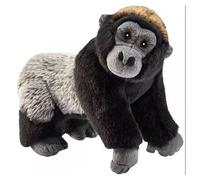 Peluche Gorille Noir Et Gris 24 Cm