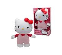 GPToys Peluche Hello Kitty HKT132, 30 cm, modèle salopette rose, pour enfants dès 3 ans