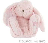 Peluche grand Lapin rose Tartine et Chocolat Rose G