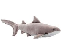 Peluche Grand Requin Blanc De 33 Cm Gris Blanc