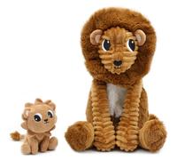 Peluche Graou le lion papa et bébé Cassonade (27 cm)