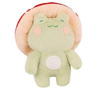 Peluche grenouille, grenouille champignon, 16, 5 pouces, peluche mignonne avec chapeau de champignon rouge, animal en , oreiller super doux pour décoration de chambre à coucher, cadeau Kawaii