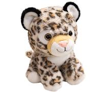Peluche guépard, léopard réaliste, douce et câline adorable, sauvage cadeau d'anniversaire ou de Noël for garçon ou fille compagnon for enfants et adultes amoureux des animaux(24cm/9.8 inches)
