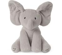 Peluche - GUND - Flappy l'éléphant - Animé et chantant - Gris