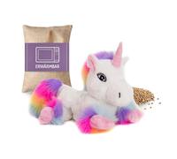 Peluche Habibi Licorne de qualité supérieure - Arc-en-ciel - Coussin chauffant amovible
