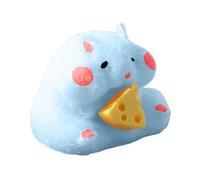 Peluche Hamster en silicone souple réutilisable arc-en-ciel mignon en forme d'animal pour soulager le stress sensoriel SqueezeToy SqueezeToy (bleu, taille unique)