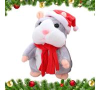Peluche Hamster Parlante Peluche Douce Interactive Amusante Jouet À | Peluche Bébé Répète Vos Paroles Doux, Design Mignon, Voix Drôle, Hamster, Amusement Garçons Gris