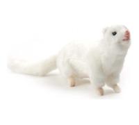 Hansa Peluche Furet Blanc 23cmL Blanc