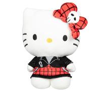 Peluche Hello Kitty et ses amis série 2, Hello Kitty Red Punks - Produit sous licence officielle Sanrio de Jazwares - À partir de 6 ans