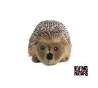 Living Nature Peluche hérisson Moyen – doux et réaliste, écologique – 17 cm Brune